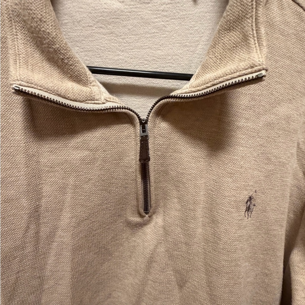 Polo Ralph Lauren Double Knit Mesh Quarter Zip Pullover - Picture 4 of 6